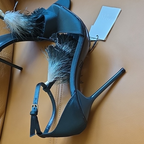 Zara Teal Tassel Heels - Picture 5 of 12